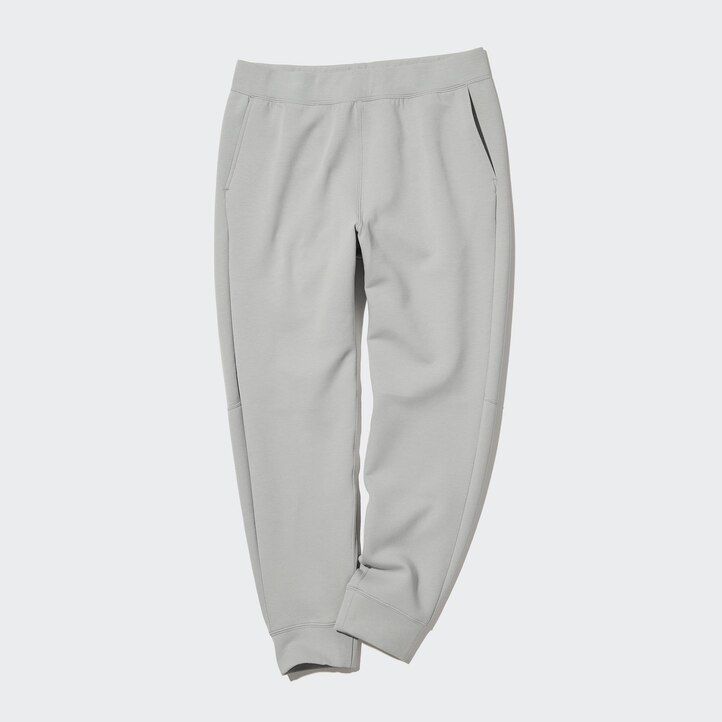 light grey uniqlo dry stretch mens joggers