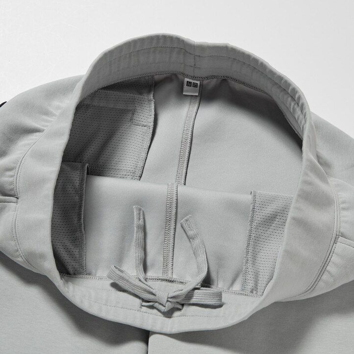 light grey uniqlo dry stretch mens joggers