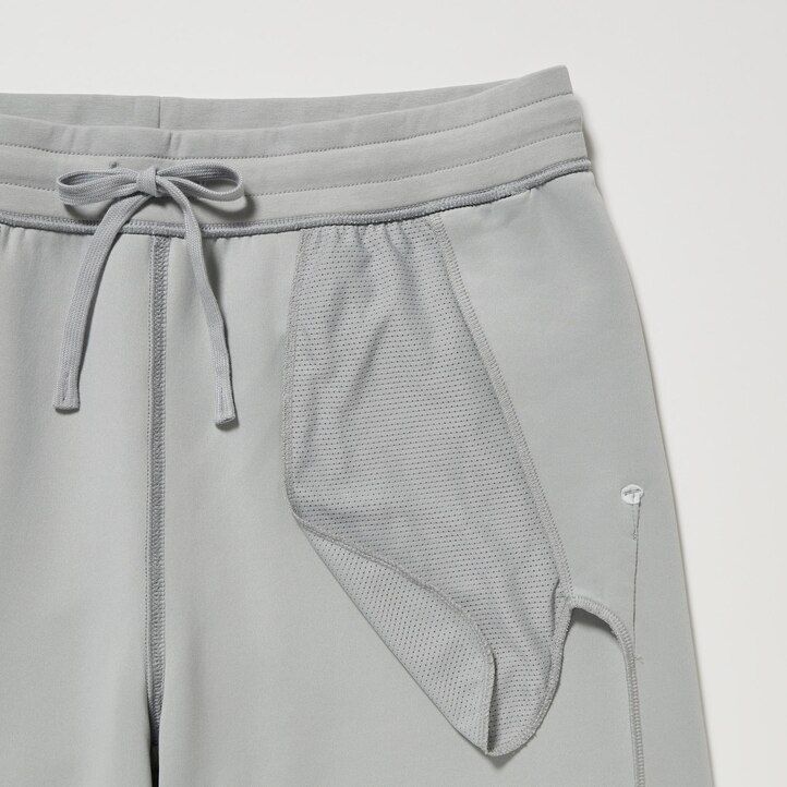 light grey uniqlo dry stretch mens joggers