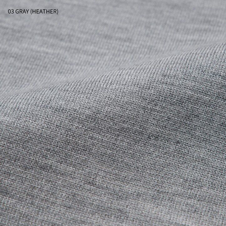 grey uniqlo extra fine merino crew neck mens jumpers
