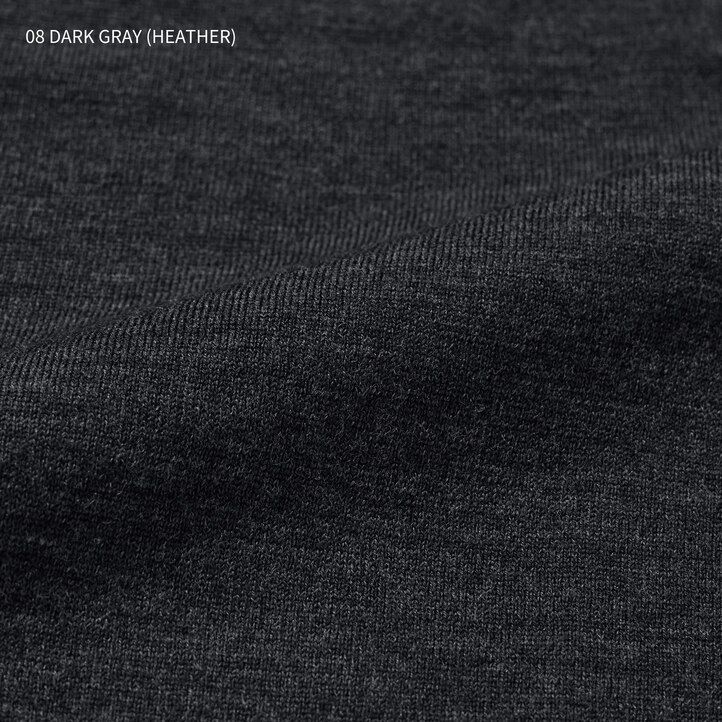grey uniqlo extra fine merino crew neck mens jumpers