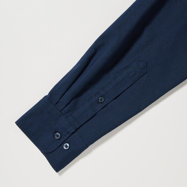 uniqlo slim fit oxford mens shirts blue