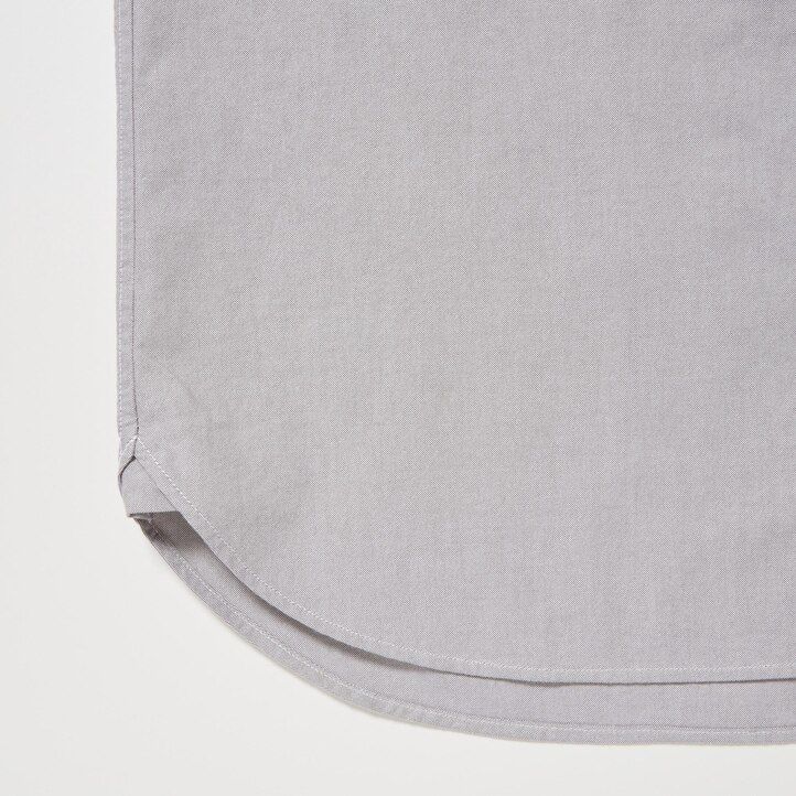 white mens uniqlo regular fit oxford shirts