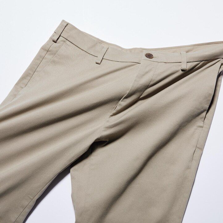 navy mens uniqlo slim fit chinos trousers