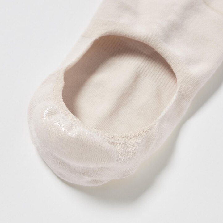 white uniqlo invisible no show three pairs womens socks