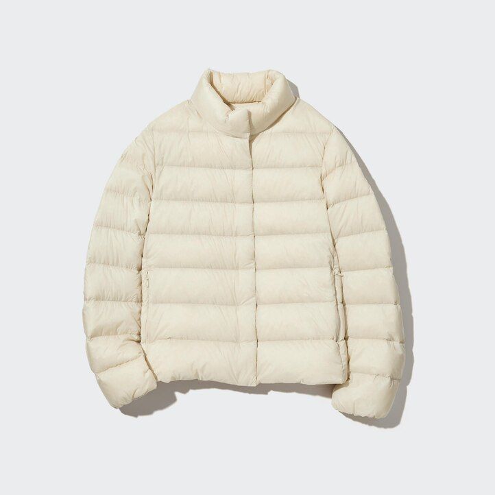 uniqlo ultra light down womens jackets beige
