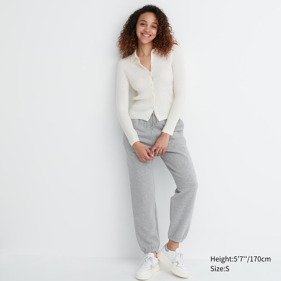 uniqlo joggers womens tops grey